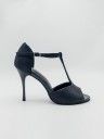 Amlia Nubuck Noir Talon 9cm