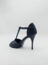 Amlia Nubuck Black 9cm Heel