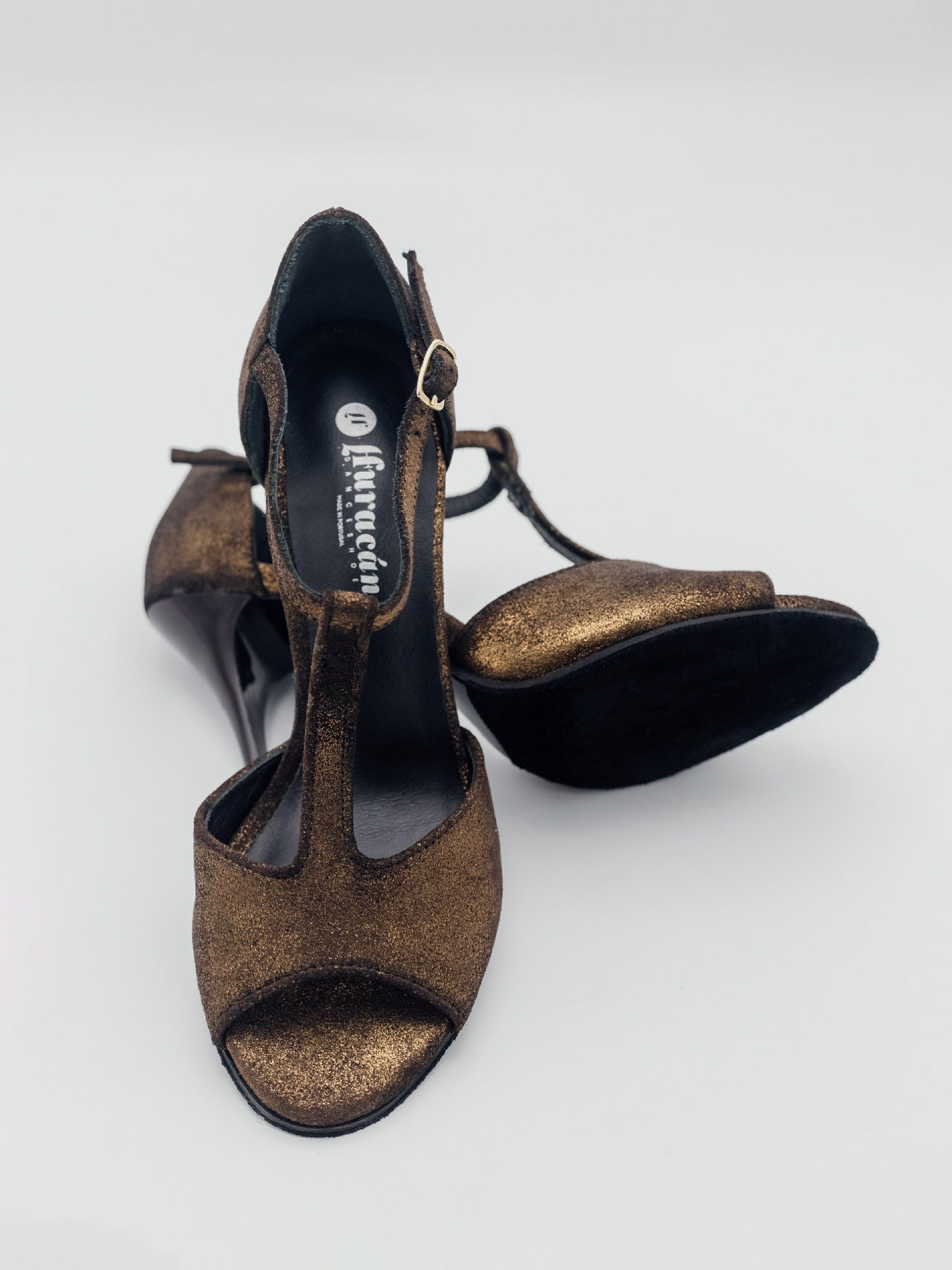 Amália Marrón Brillo Tacón 9cm