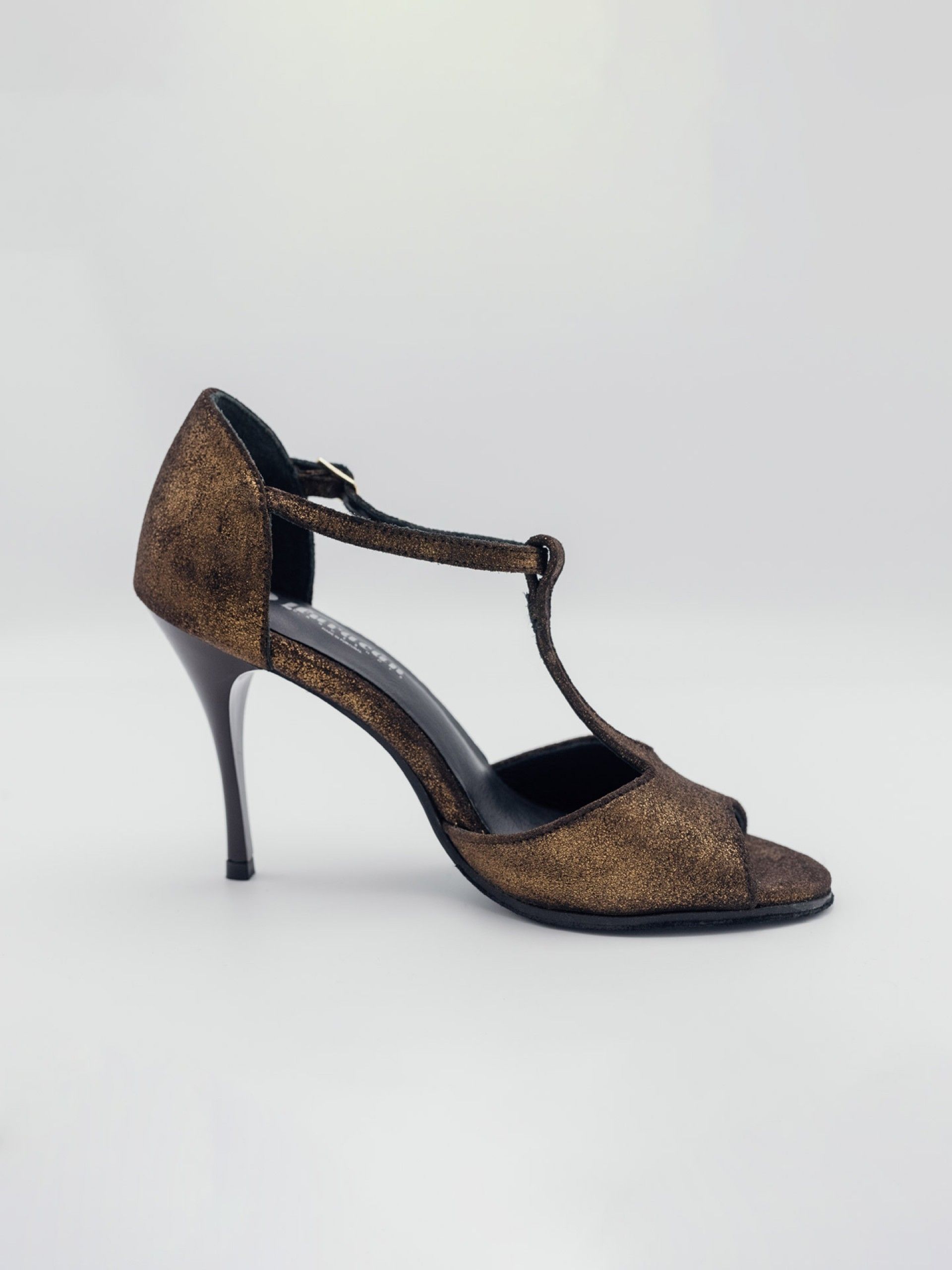 Amália Marrón Brillo Tacón 9cm