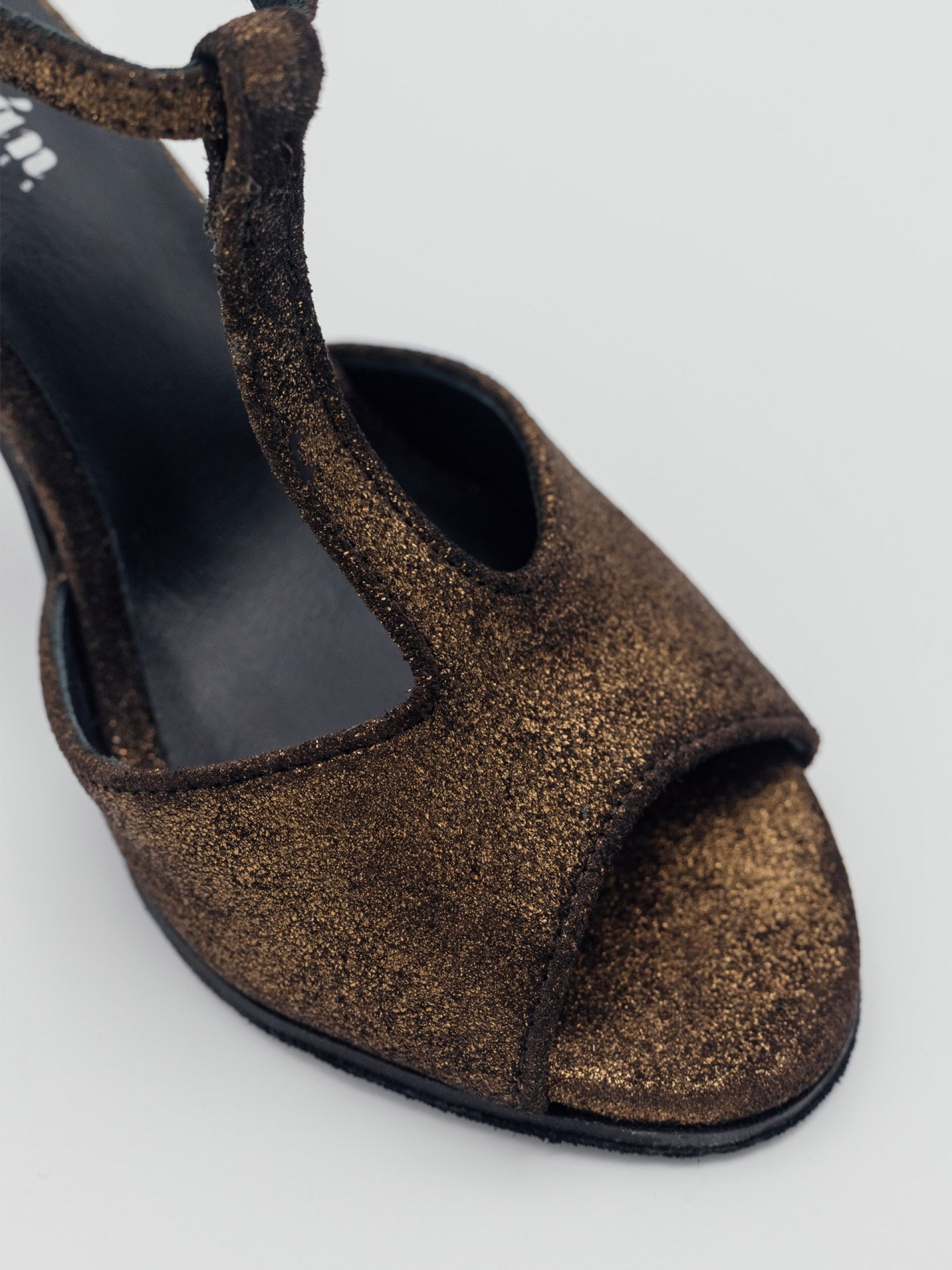 Amália Marrón Brillo Tacón 9cm