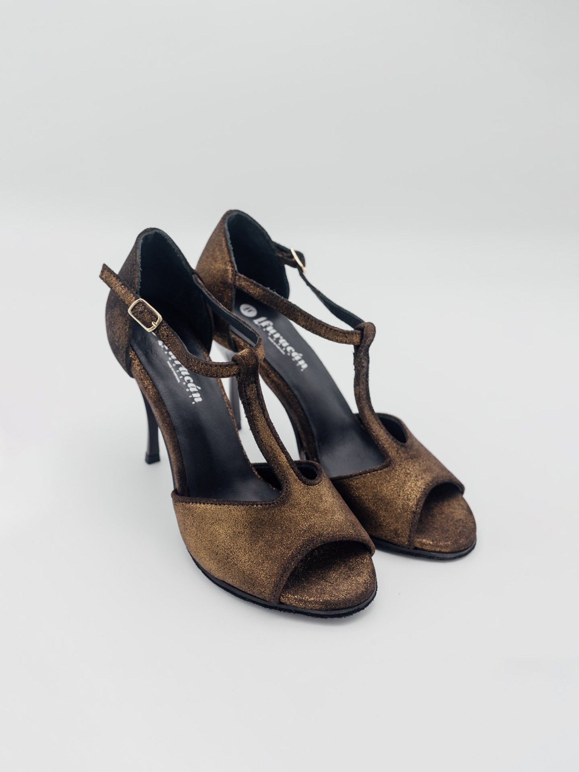 Amália Marrón Brillo Tacón 9cm