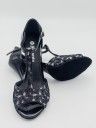 Amlia Black and Silver 9cm Heel