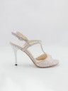 Eva Nude Silver 9cm Heel