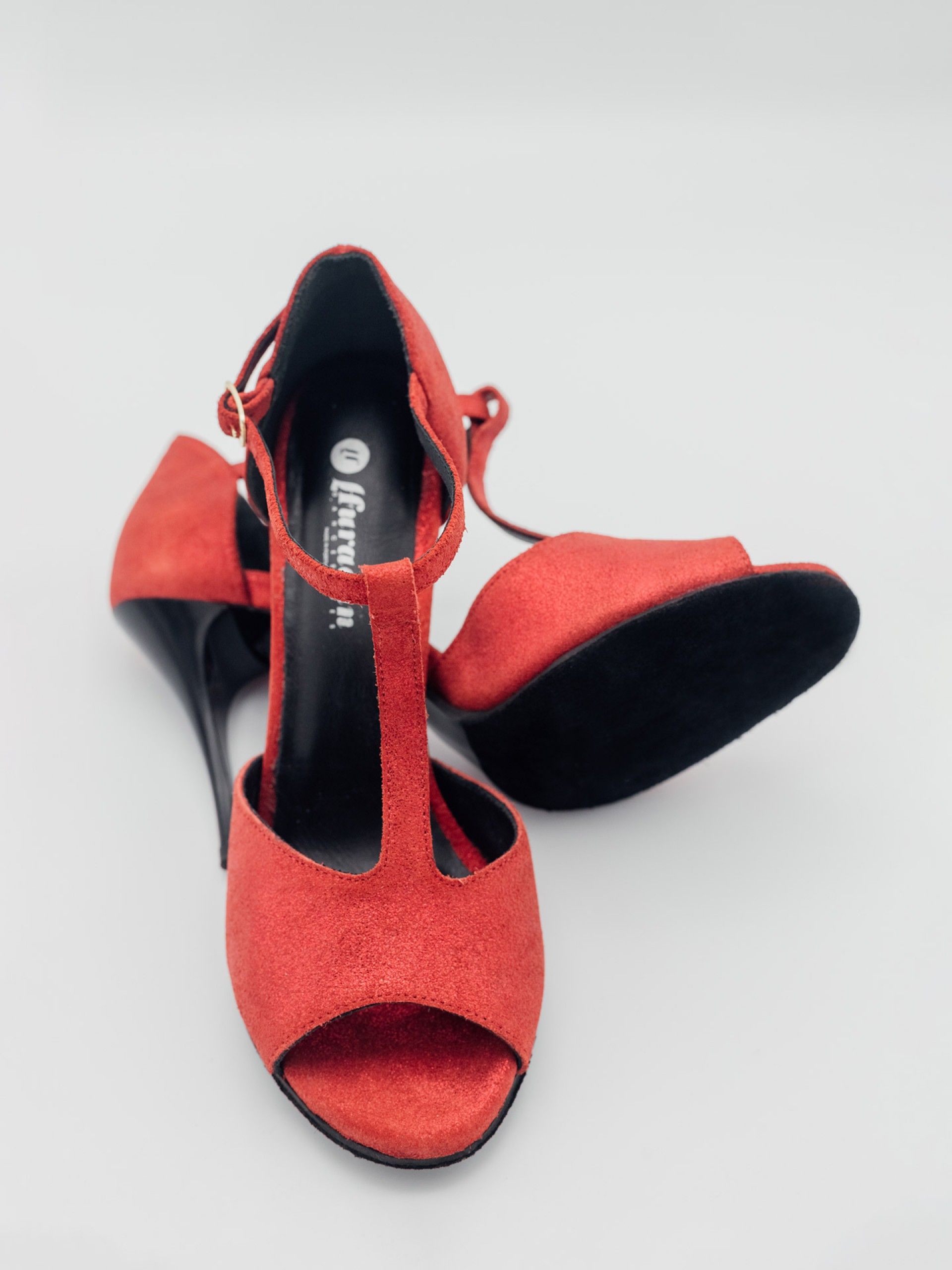 Amália Vermelho Brilho Salto 9cm