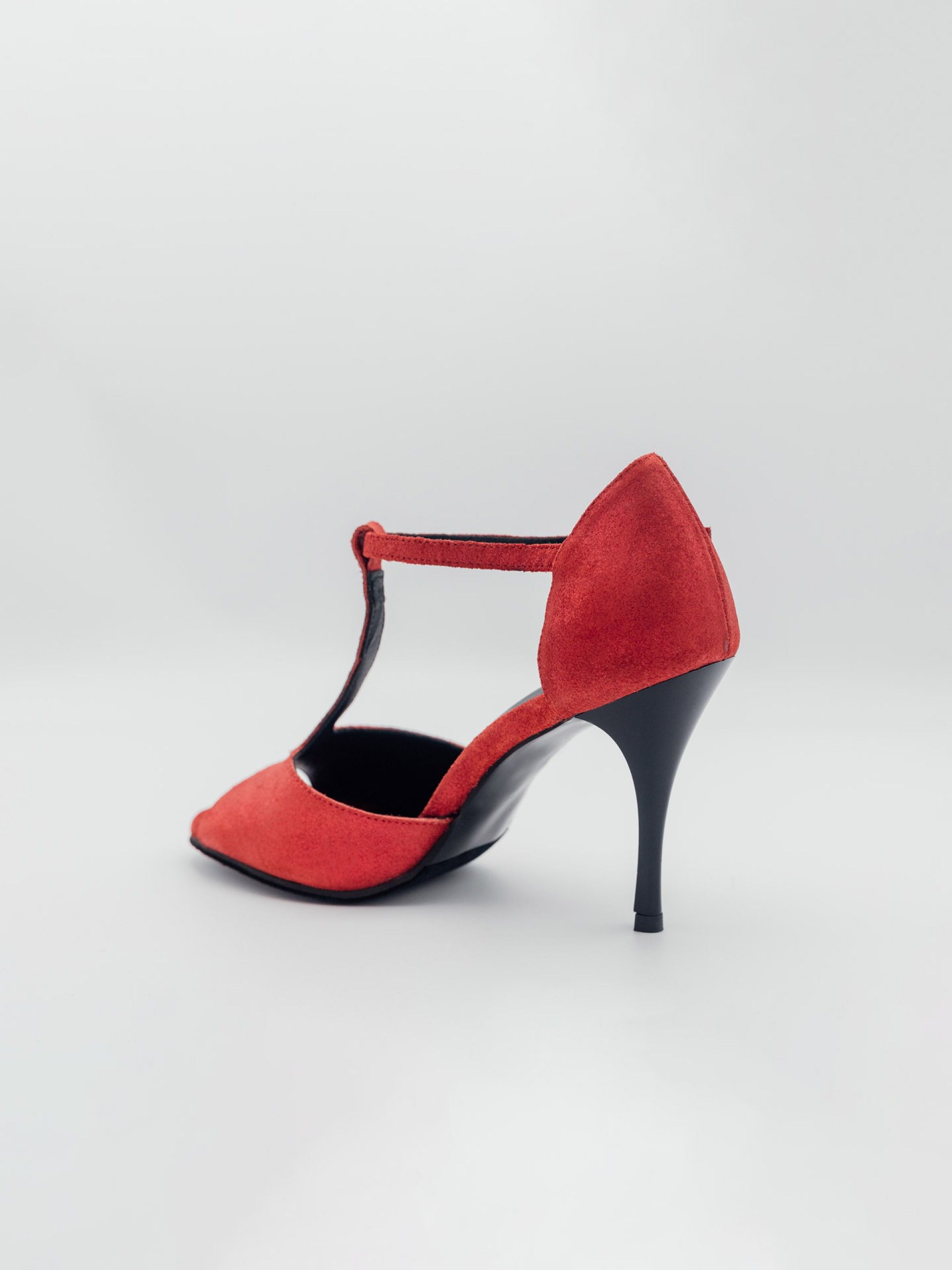 Amália Vermelho Brilho Salto 9cm