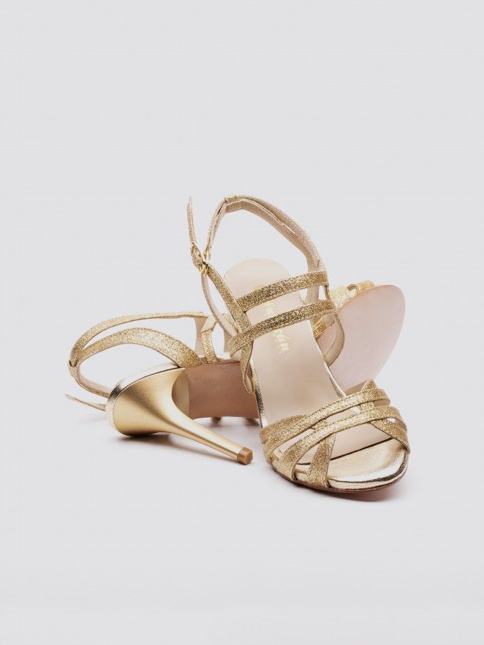 Felícia Gold Glitter 7cm Heel Felícia Gold Glitter 7cm Heel
