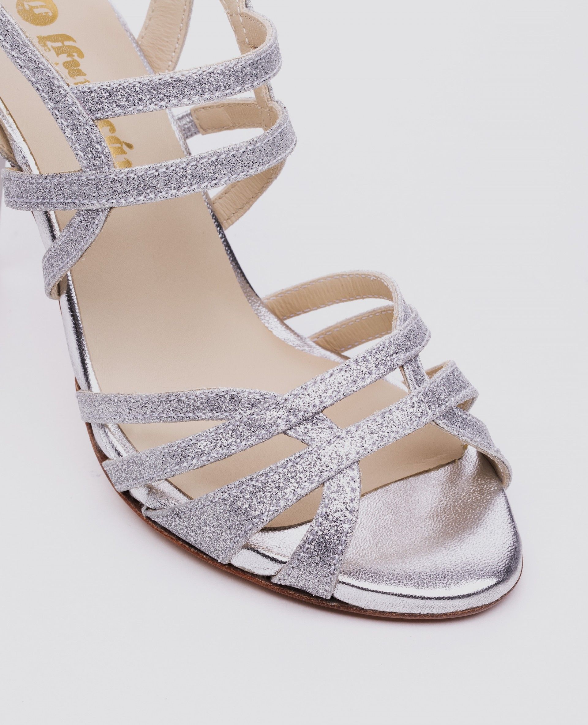 Felícia Glitter Prata Salto 7cm