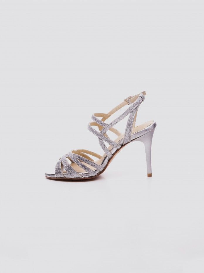 Felícia Silver Glitter 7cm Heel Felícia Silver Glitter 7cm Heel