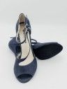 Carolina Navy Blue 9cm Heel